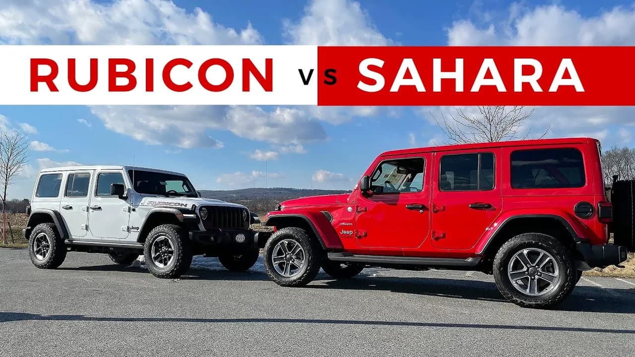 Jeep Wrangler Sahara czy Rubicon – który model lepiej spełni Twoje oczekiwania?